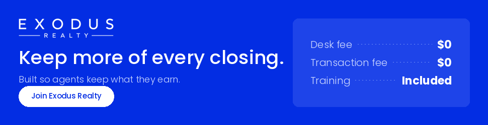 Exodus Realty — Keep more of every closing. Join Exodus.